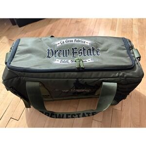 Drew Estate Barn Smoker Gear Bag Olive Green Duffel Travel Cigar Bag Cooler